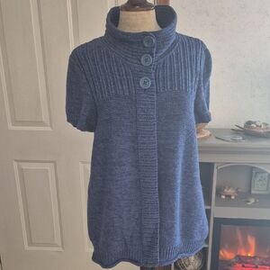 Izod Navy Cowl Neck Sweater